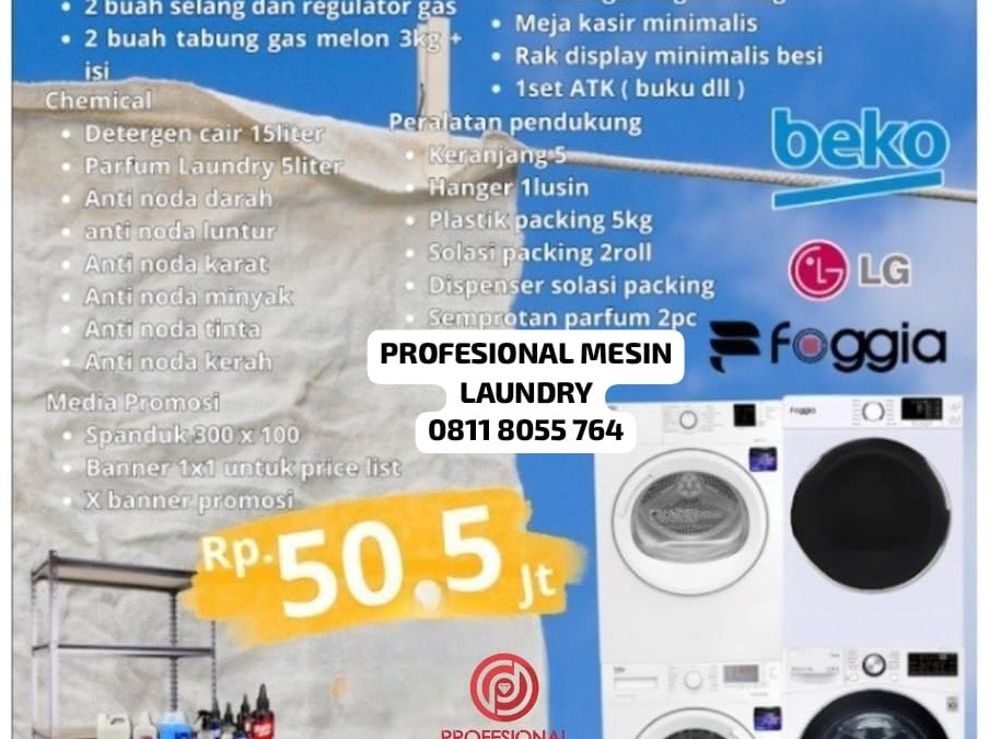 JUAL PAKET MESINLAUNDRY BEKASI
