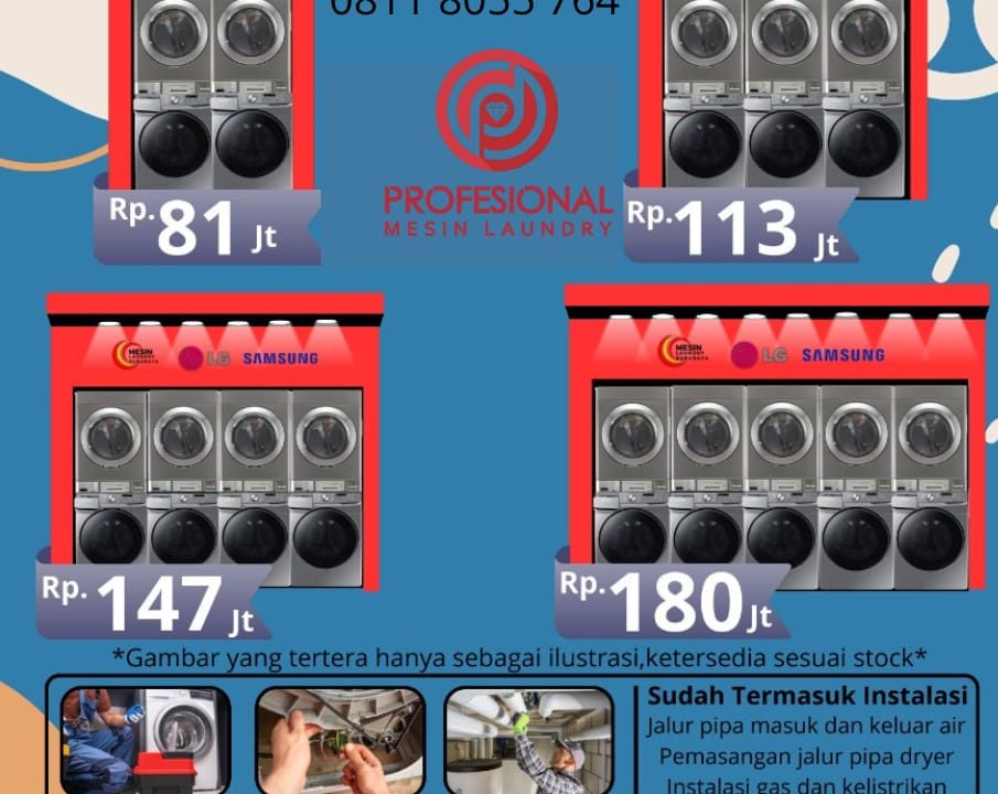 JUAL PAKET MESINLAUNDRY BALIKPAPAN